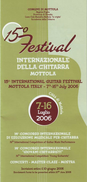 Festival Internazionale di chitarra di Mottola